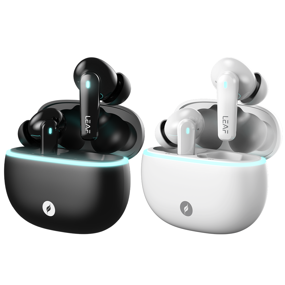 Combo: 2 LEAF BUDS X121 (CARBON BLACK + PURE WHITE)