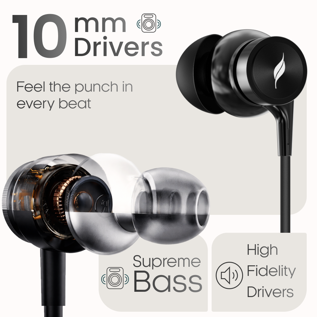 Leaf Dash 3 Wired Earphones