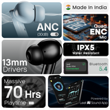 LEAF BUDS X514 ANC TRUE WIRELESS EARBUDS (MIDNIGHT BLUE)