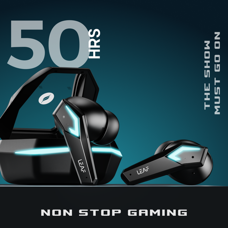 LEAF BUDS X468 TRUE WIRELESS EARBUDS (BLACK SPACESHIP)