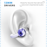 Leaf Buds Air Open-Ear Wireless Earbuds (Lavender)
