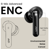 Leaf Pods X1 Wireless Earbuds with 45dB Hybrid ANC