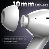 Leaf Buds X121 Wireless Earbuds (Pure White)