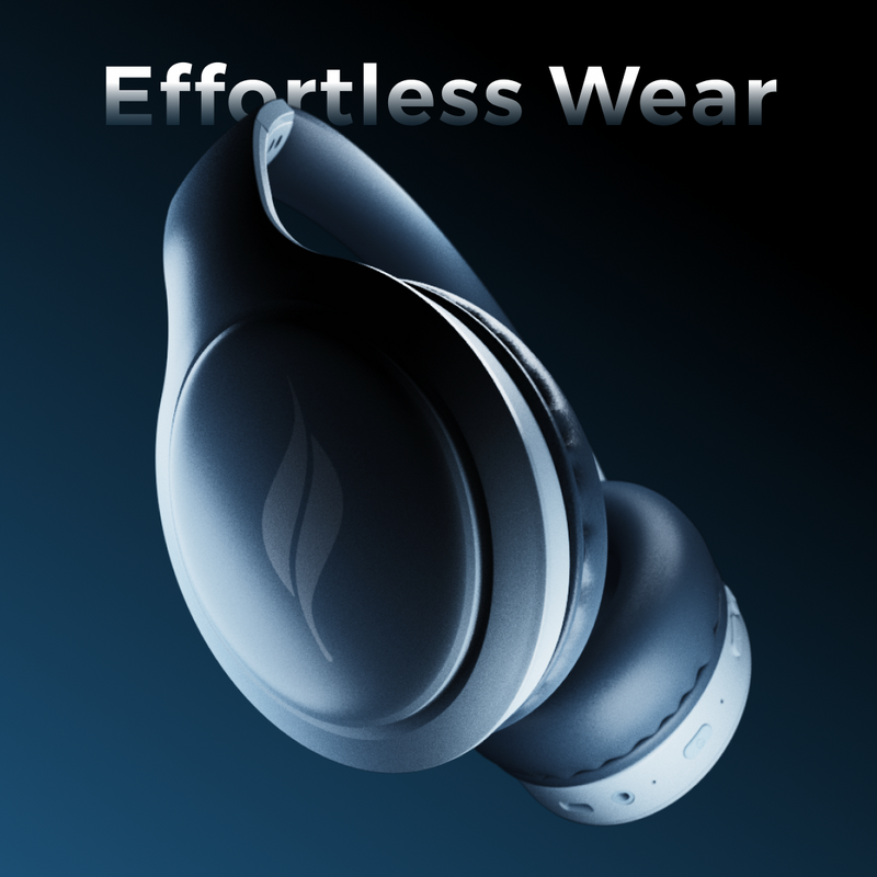 LEAF BASS PRO WIRELESS HEADPHONES (AQUA GREY)