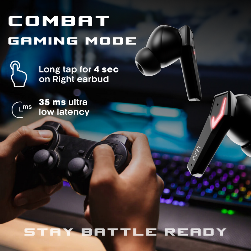 LEAF BUDS X468 TRUE WIRELESS EARBUDS (BLACK SPACESHIP)