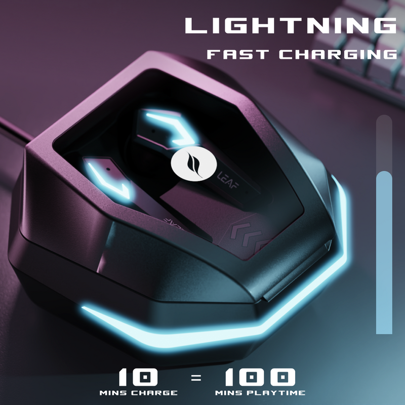 LEAF BUDS X468 TRUE WIRELESS EARBUDS (BLACK SPACESHIP)