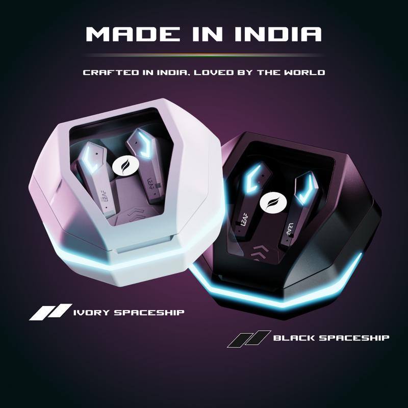 LEAF BUDS X468 TRUE WIRELESS EARBUDS (BLACK SPACESHIP)