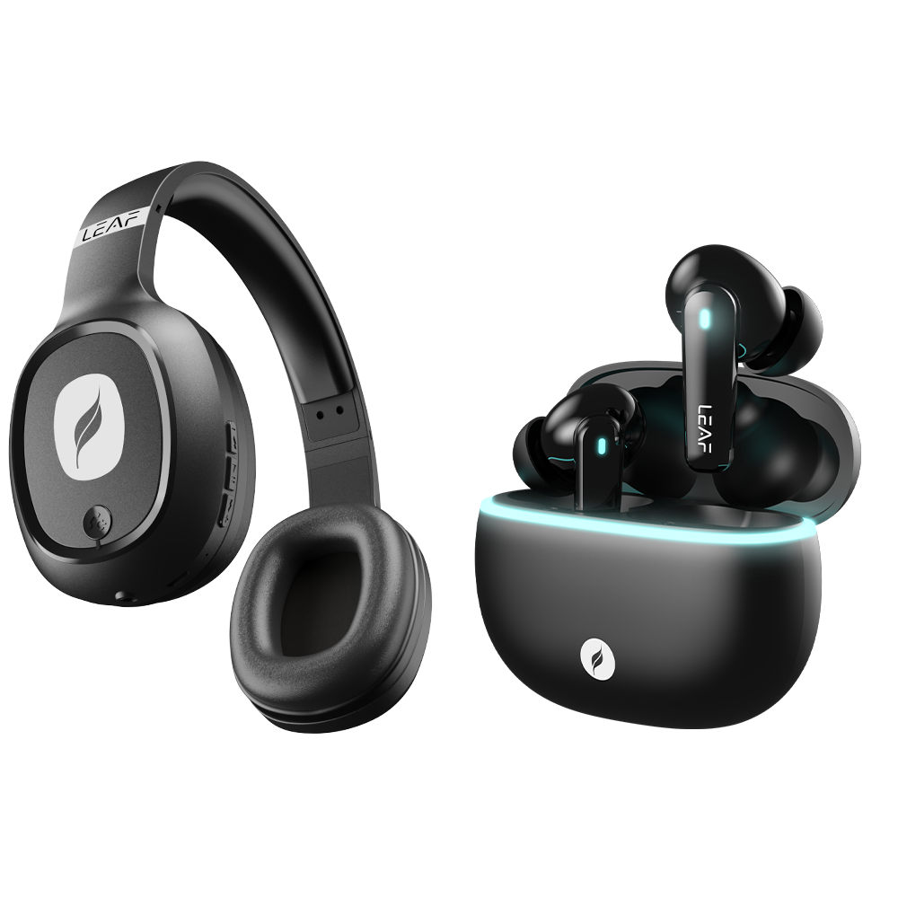 Combo: LEAF BASS + LEAF BUDS X121 CARBON BLACK