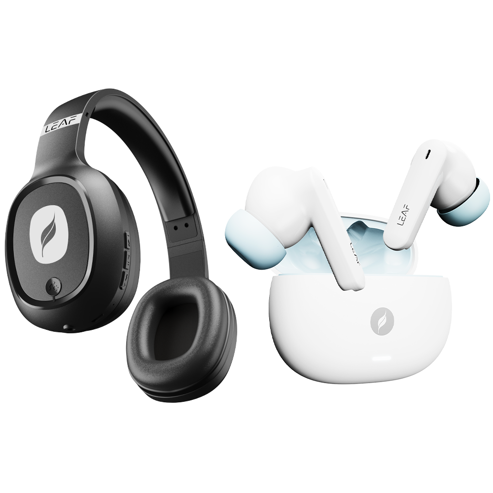 Combo: LEAF BASS + LEAF BUDS X334 (GLACIER)