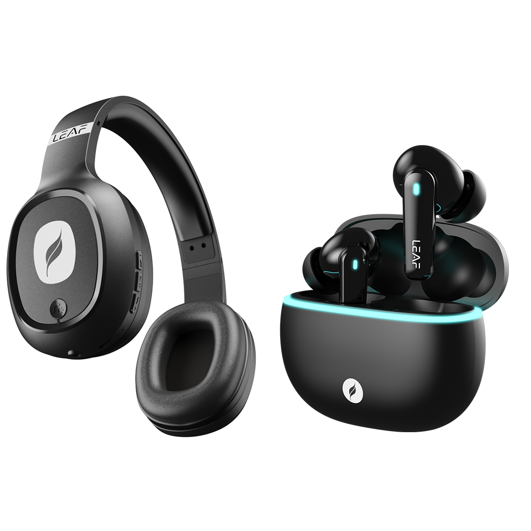 Combo: LEAF BASS + LEAF BUDS X121 CARBON BLACK