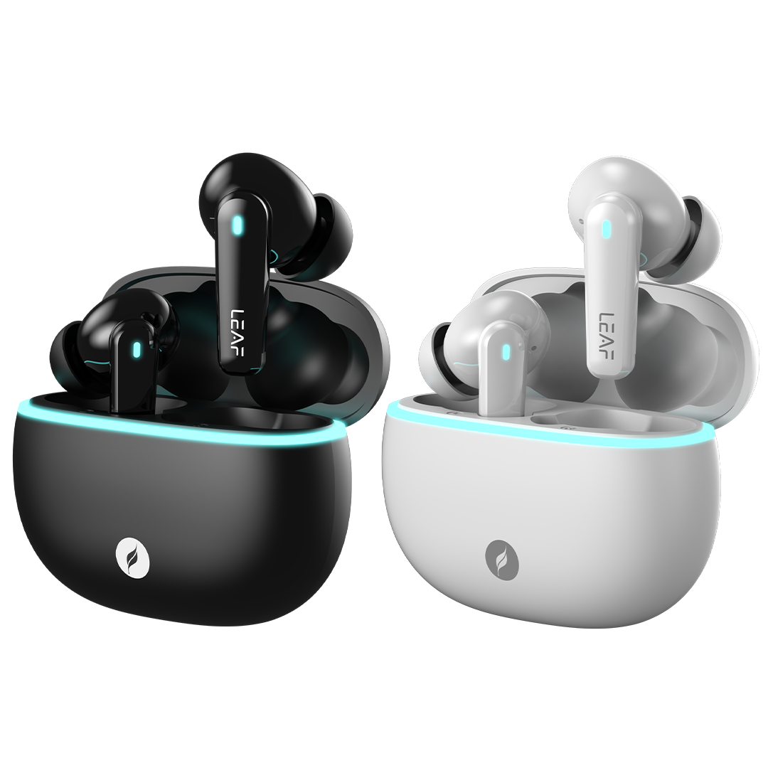 Combo: 2 LEAF BUDS X121 (CARBON BLACK + PURE WHITE)